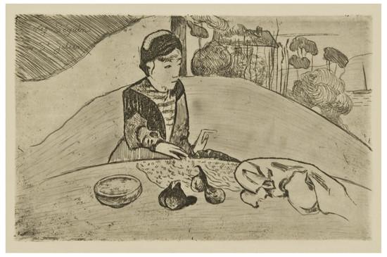 Appraisal: Paul Gauguin - La Femme aux Figues K Etching on