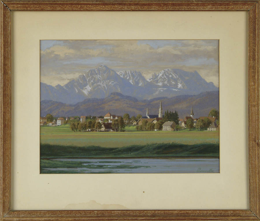 Appraisal: SIGNED European First half of the th Century VIEW OF