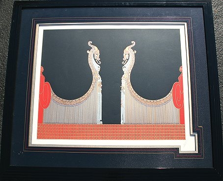 Appraisal: ERTE SERIGRAPH ''ALADDIN AND HIS BRIDE'' Sight size '' x