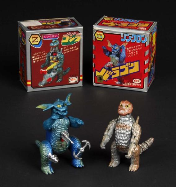 Appraisal: Lot of Zinclon Baragon Gojira Godzilla Description Japanese Made by