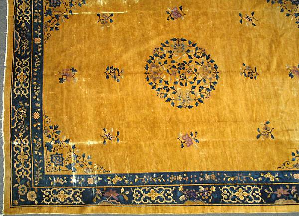 Appraisal: A Chinese carpet size approximately ft in x ft in