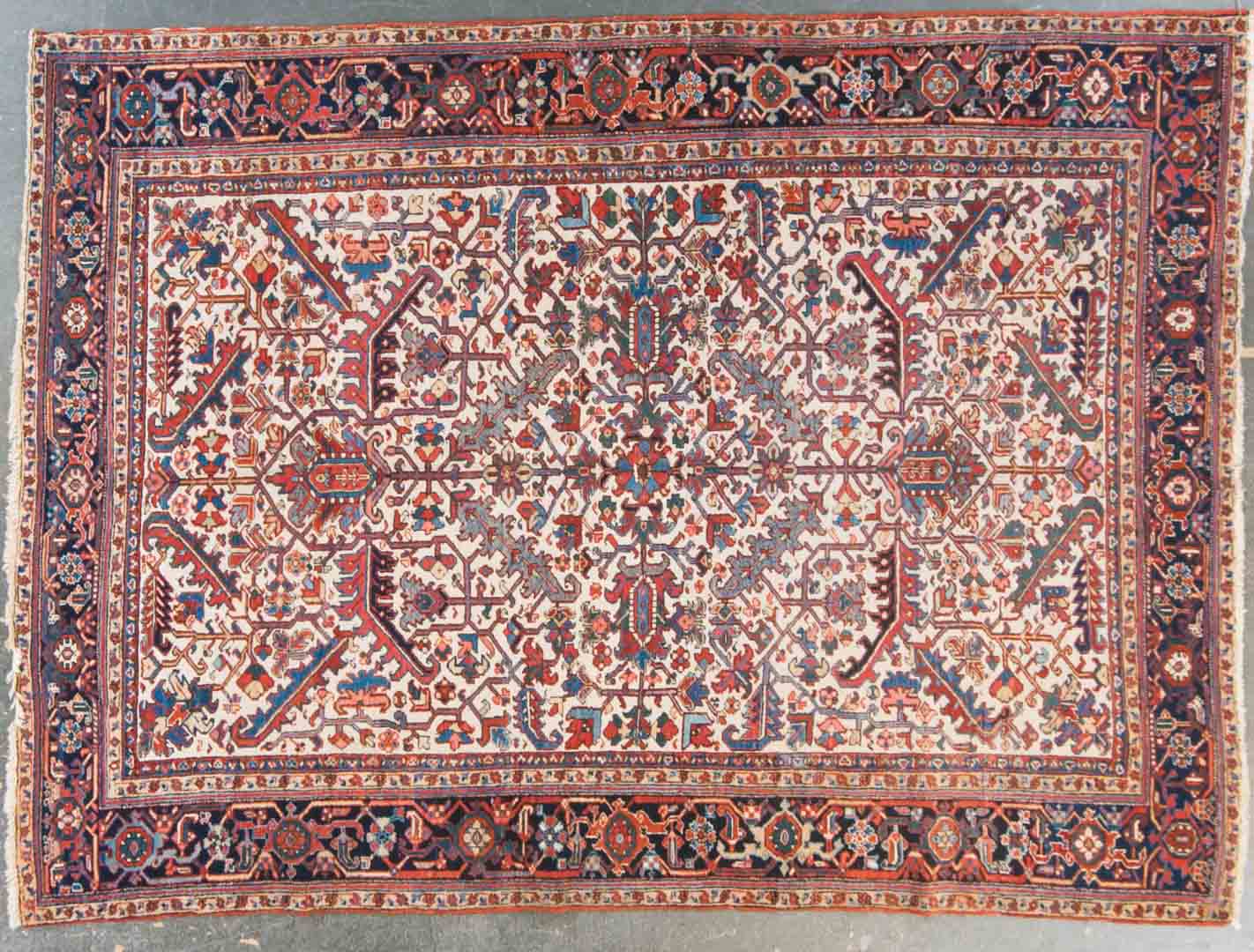 Appraisal: Semi-antique Herez rug approx x Persia circa