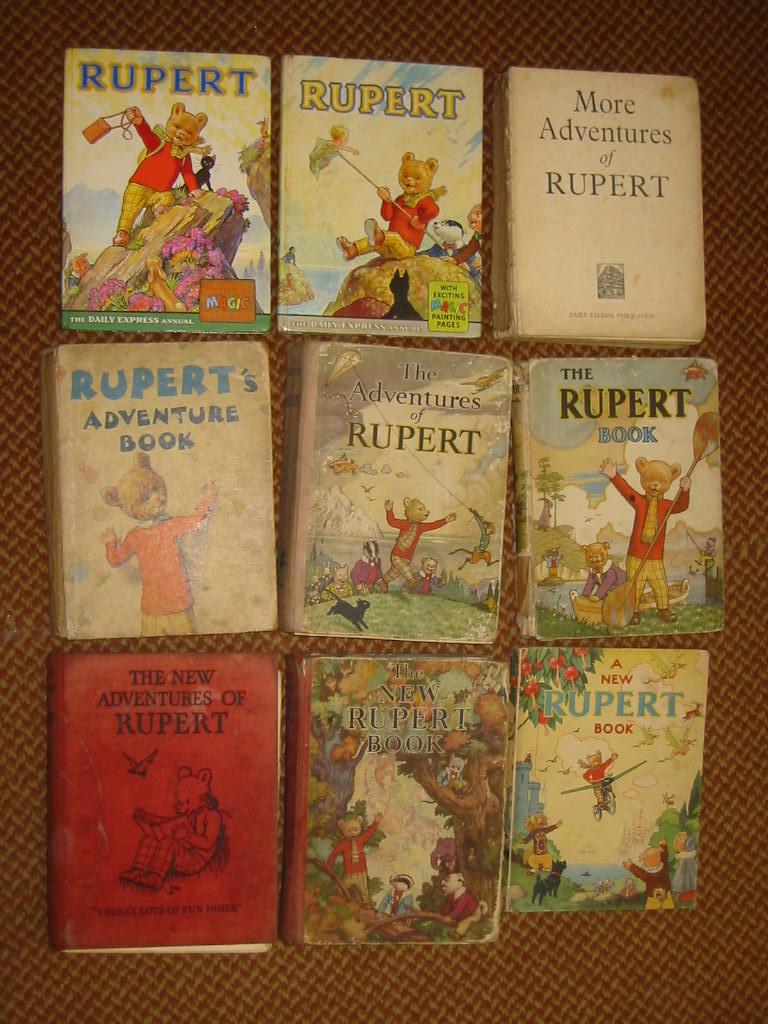 Appraisal: Seven Rupert Adventure Books - and two Rupert Annuals -