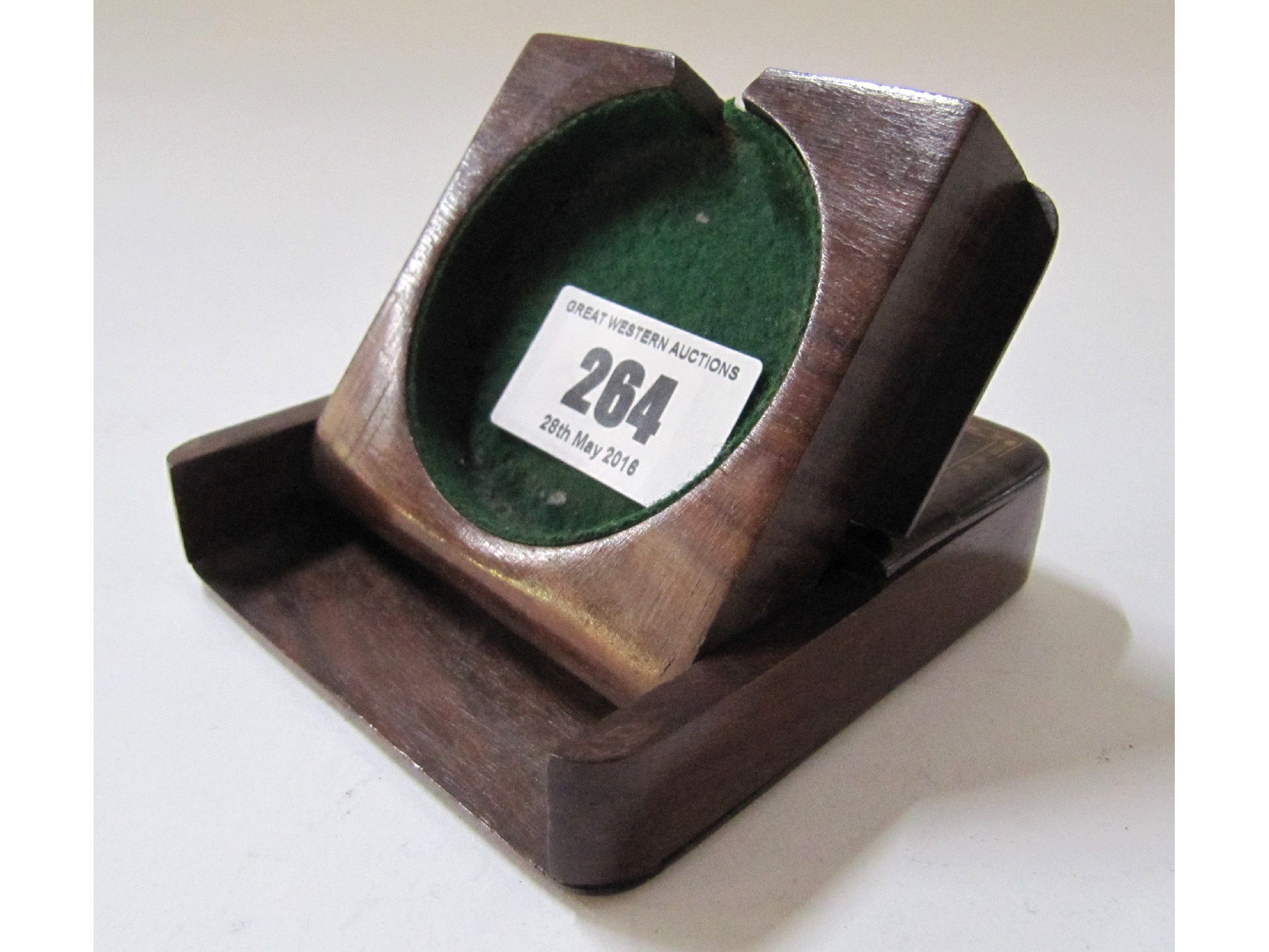 Appraisal: A mixed wood slide-action pocket watch case