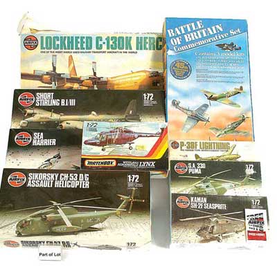 Appraisal: Airfix and Matchbox a mixed group of plastic Aircraft Kits