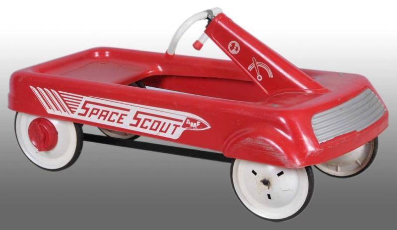 Appraisal: Plastic AMF Space Scout Pedal Car Description s Pedal runabout