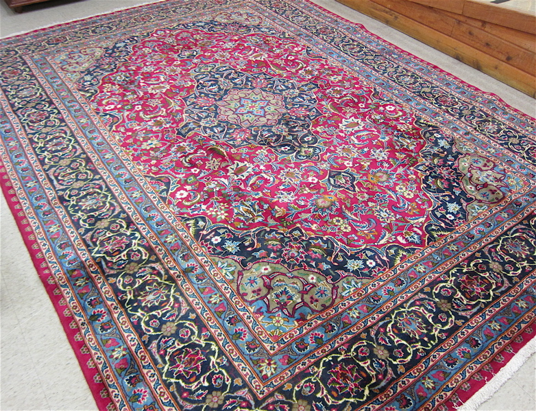 Appraisal: PERSIAN MASHAD CARPET Razavi Khorasan Province northeastern Iran floral and