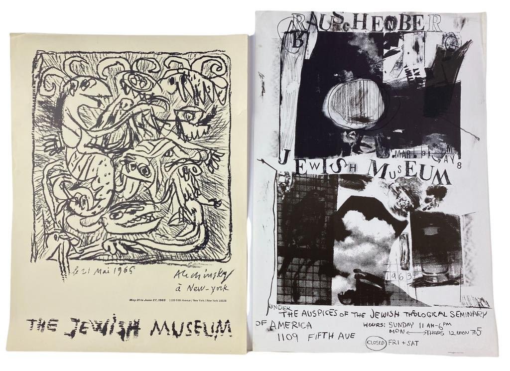 Appraisal: Vintage The Jewish Museum PostersAlchinsky Jasper Johns Rauchenberg Max Ernst