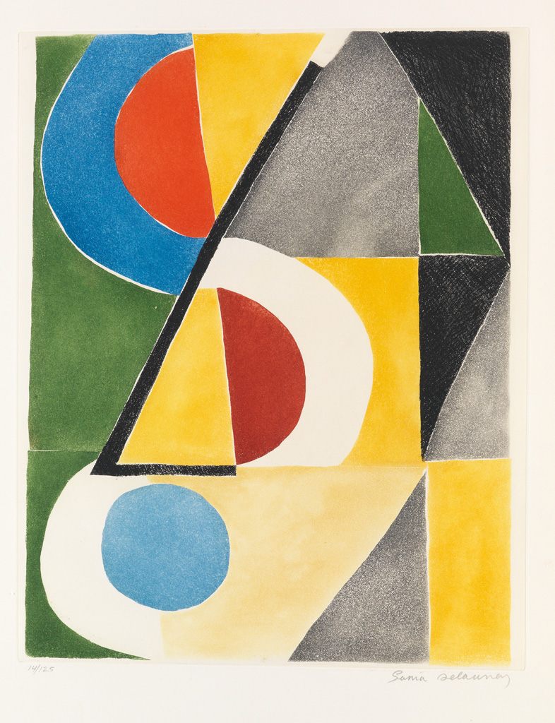 Appraisal: SONIA DELAUNAY Rythmes color s Color etching and aquatint circa