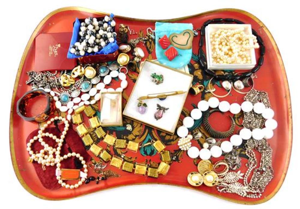 Appraisal: COSTUME JEWELRY etc pieces including Tiffany Co Majorca Panetta Trifari