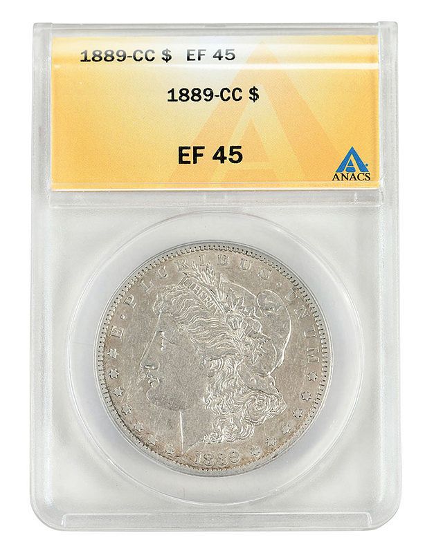 Appraisal: -CC Morgan Dollar low mintage date graded by ANACS EF-