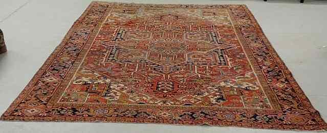 Appraisal: Room size Heriz oriental carpet 'x '