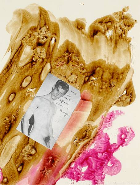 Appraisal: BURROUGHS WILLIAM S His Name Is Influence acrylic and photo-collage