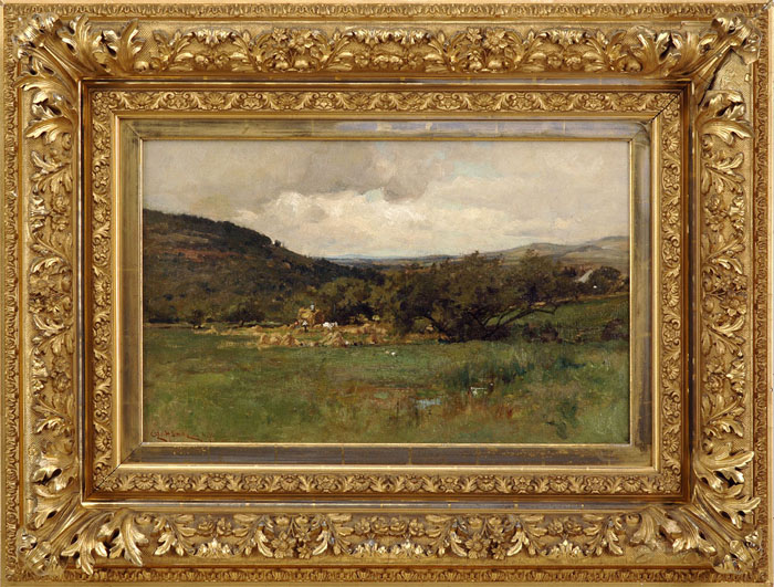 Appraisal: GEORGE HENRY SMILLIE AMERICAN - HAYING IN THE JEWETT VALLEY