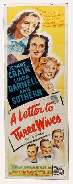 Appraisal: A LETTER TO THREE WIVES th Century Fox drama starring