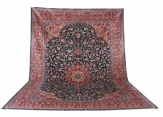 Appraisal: Persian Kerman carpet ' '' x ' '' Provenance Estate