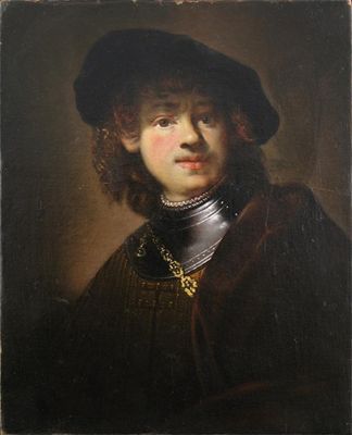 Appraisal: After Rembrandt Harmensz van Rijn Self portrait as a young