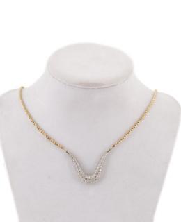 Appraisal: Ladies k Yellow Gold Diamond Chained Necklace Ladies k gold