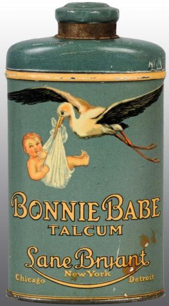 Appraisal: Bonnie Babe Talc Tin Description Manufactured by Lane Bryant Great