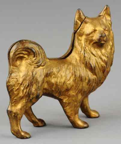 Appraisal: SPITZ STILL BANK Grey Iron Casting painted in gold overall