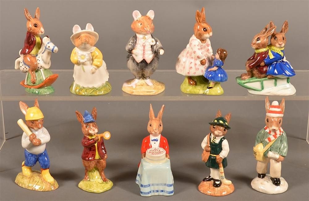 Appraisal: Lot of Ten Royal Doulton Bunnykins Figurines Lot of Ten