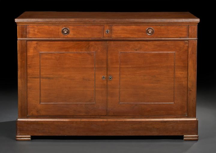 Appraisal: Good Large Louis-Philippe Mahogany Cabinet second quarter th century the