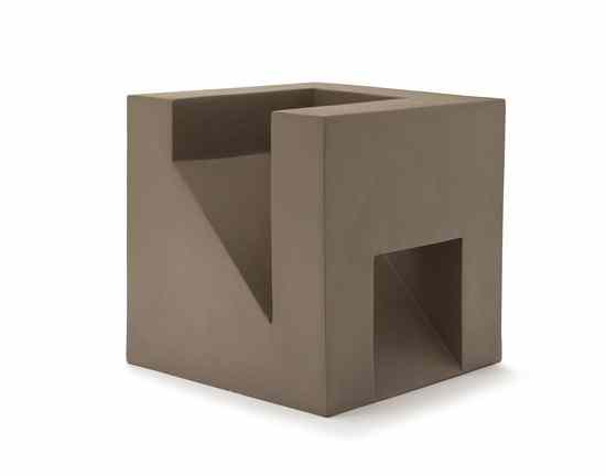 Appraisal: Anne Currier American b Untitled ceramic cube Height inches