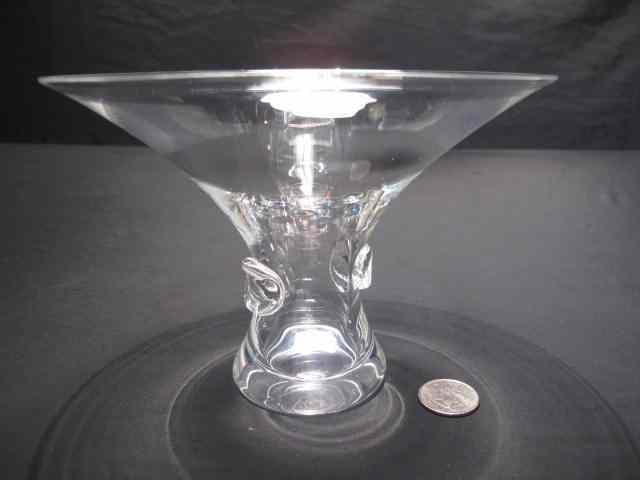 Appraisal: Steuben crystal bouquet vase designed by George Thompson in and