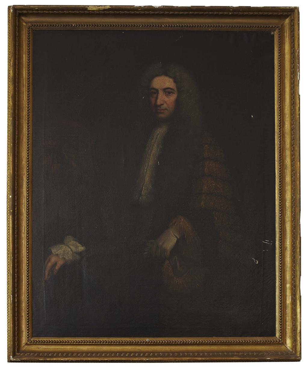 Appraisal: TH CENTURY ENGLISH SCHOOL THREE-QUARTER LENGTH PORTRAIT OF PETER KING