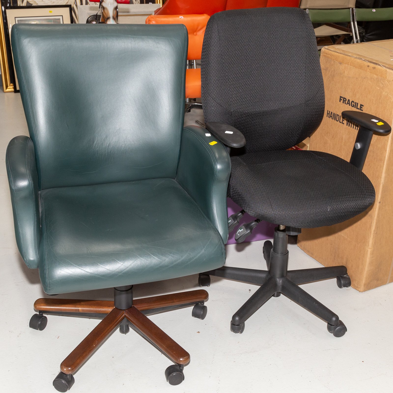 Appraisal: TWO MODERN OFFICE CHAIRS