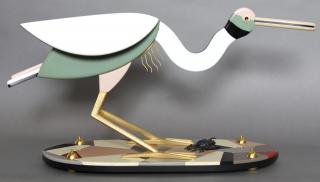 Appraisal: Dan Dailey American b - Spoonbill Vitrolite bronze and gold