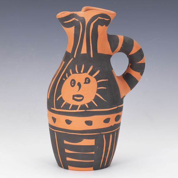 Appraisal: PABLO PICASSO SPANISH - Yan soleil Yan Sun Red earthenware