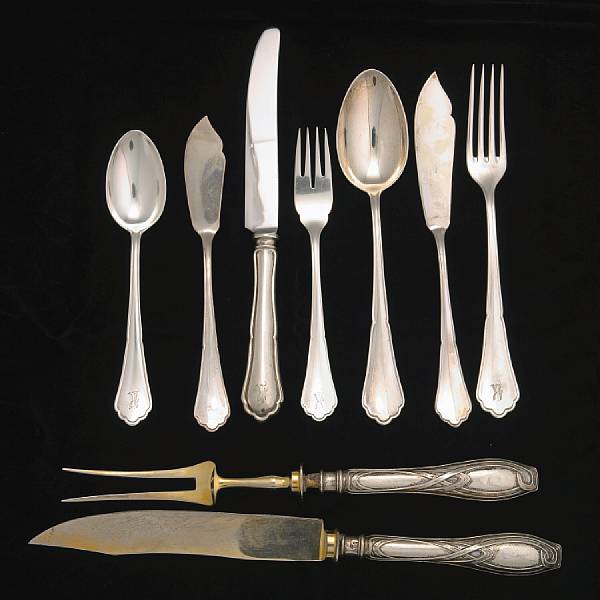 Appraisal: Property of various owners Comprising table forks fish forks dessert