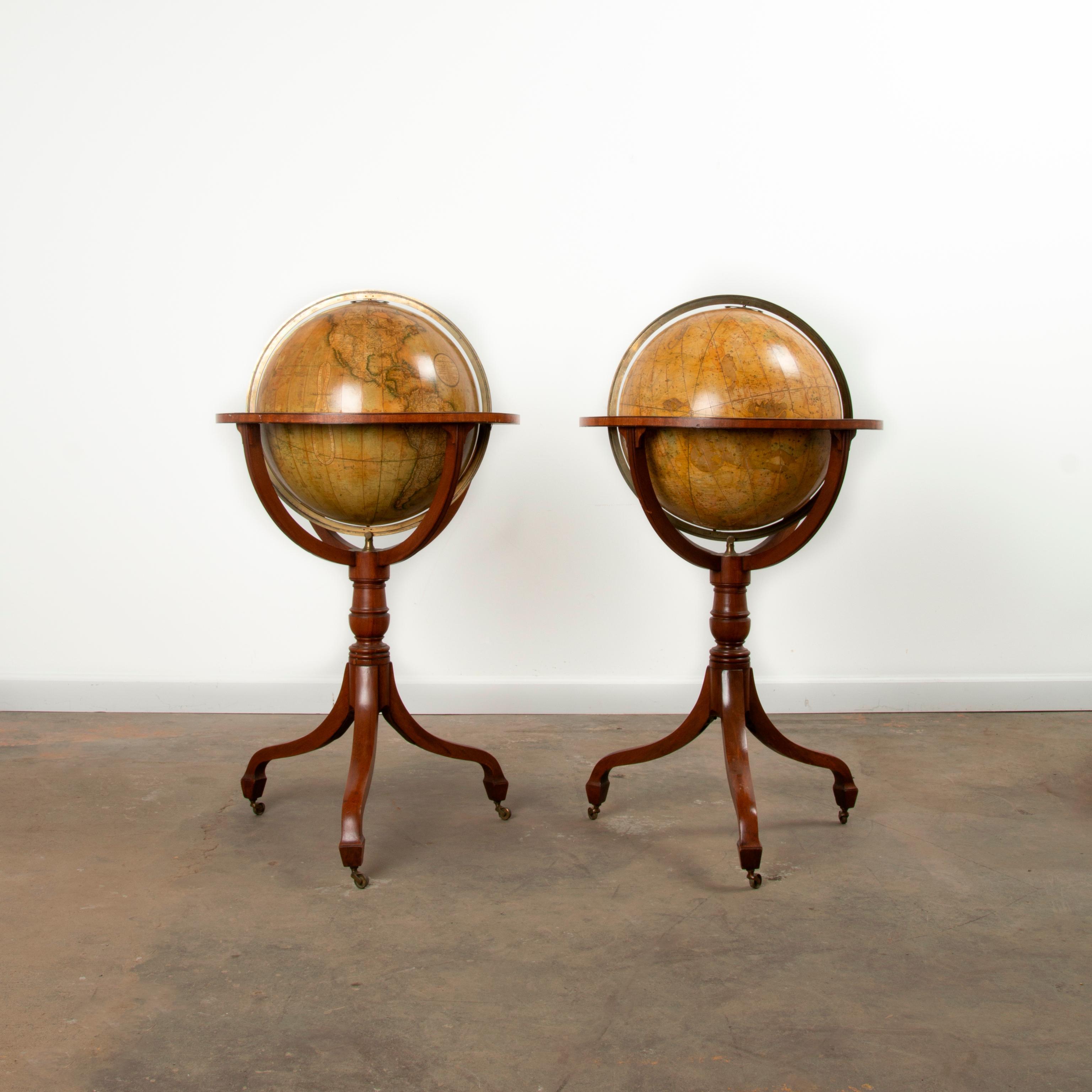 Appraisal: J W CARY LONDON CELESTIAL AND TERRESTRIAL GLOBES An exceptional