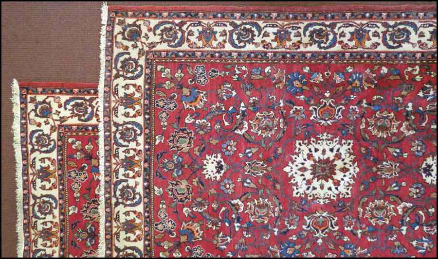 Appraisal: PAIR OF INDO KESHAN RUGS ' ''x ' '' Condition