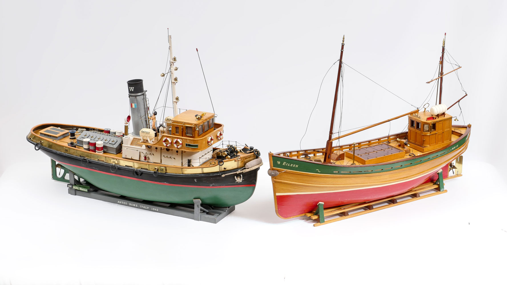 Appraisal: REMOTE CONTROL SHIP MODELS Comprising - Ship model of the