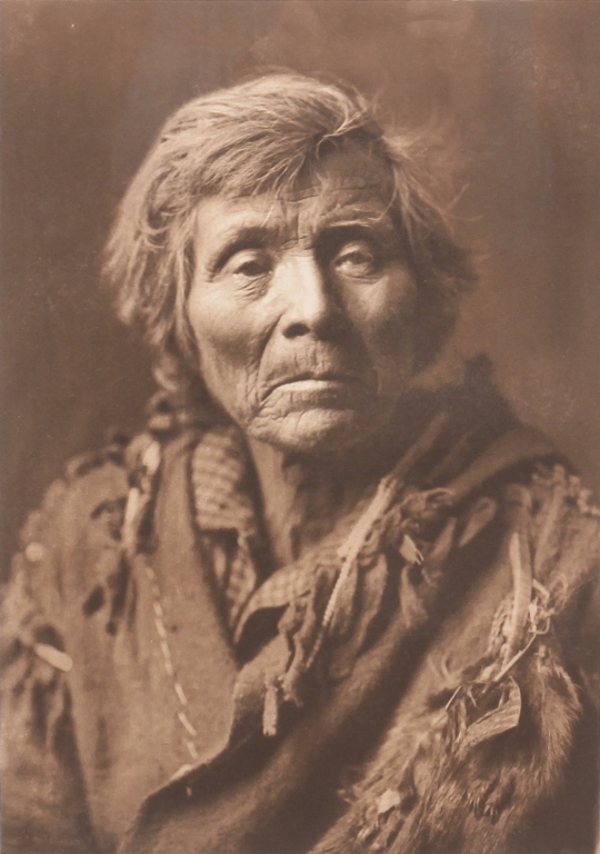 Appraisal: EDWARD CURTIS PHOTOGRAVURE OF SPOKAN MAN Framed Edward S Curtis