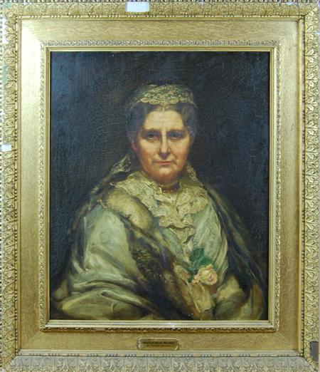 Appraisal: JOHN HANSEN WALKER BRITISH - HALF LENGTH PORTRAIT OF PRISCILLA