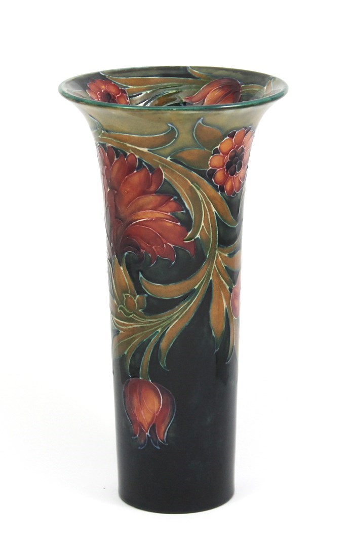 Appraisal: A Moorcroft vase decorated in the Spanish pattern circa blue