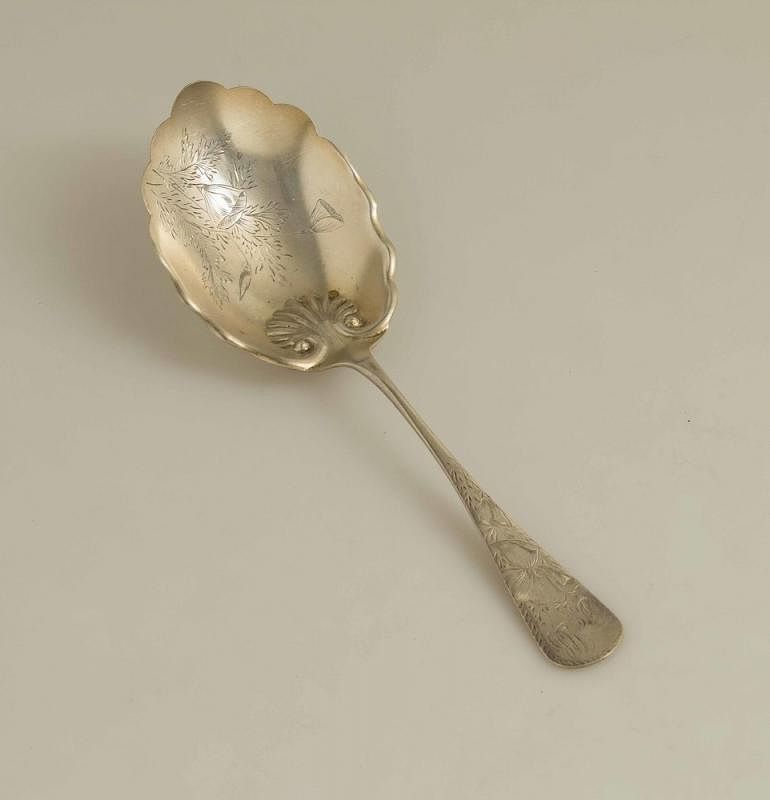 Appraisal: Vanderslice Co California Poppy Decorated Sterling Spoon Gilt wash California