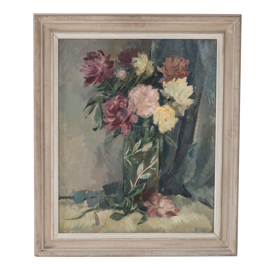 Appraisal: Walter Reinsel Floral Still Life oil on canvas American -