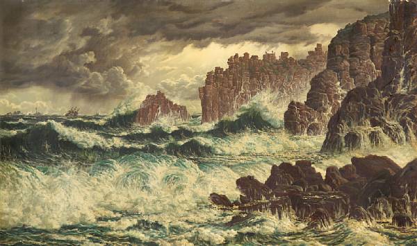 Appraisal: n a Peter Caledon Cameron th Century Storm at Land's