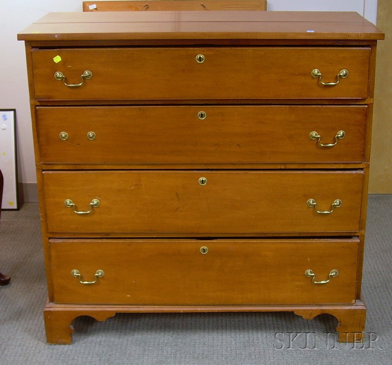 Appraisal: Maple Four-Drawer Chest ht wd in