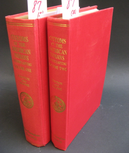 Appraisal: CUSTOMS OF THE AMERICAN INDIANS in two volumes by Joseph