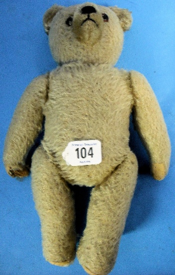 Appraisal: s straw filled Growling Teddy Bear in need of Teddy