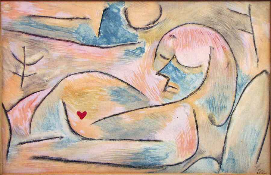 Appraisal: PAUL KLEE - SOMMEIL D'HIVER WINTER'S SLEEP Lithograph in colors