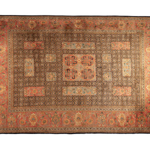 Appraisal: An Indian Agra Celtic Rug Second Half th Century x