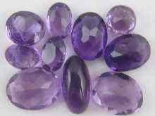 Appraisal: A quantity of loose polished amethyst approx carats