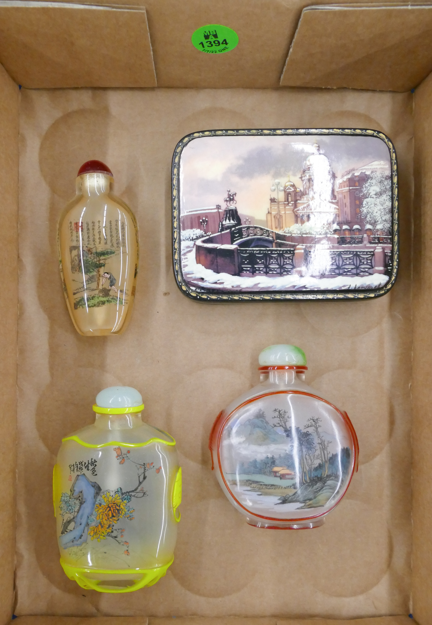 Appraisal: Box Chinese Snuff Bottles etc