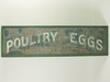 Appraisal: FARM SIGN - Double sided painted zinc farm sign 'Poultry